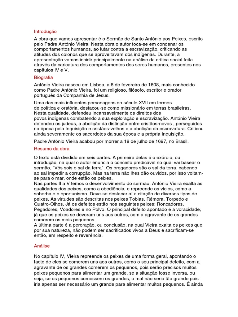 Resumo Da Obra | PDF
