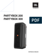 JBL Party Box 200 300 Owners Manual PL