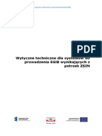 Wytyczne Techniczne Dla Systemów Do Prowadzenia EGiB Wynikających Z Potrzeb ZSIN