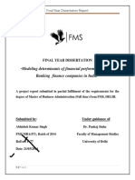 Modeling Financial Performance of NBFCs