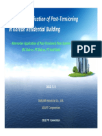 Economic Application of Post Tensioning in Korean Residential Building