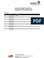 CRONOGRAMA Avaliação Psicológica