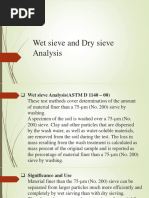 Wet sieve and Dry sieve Analysis