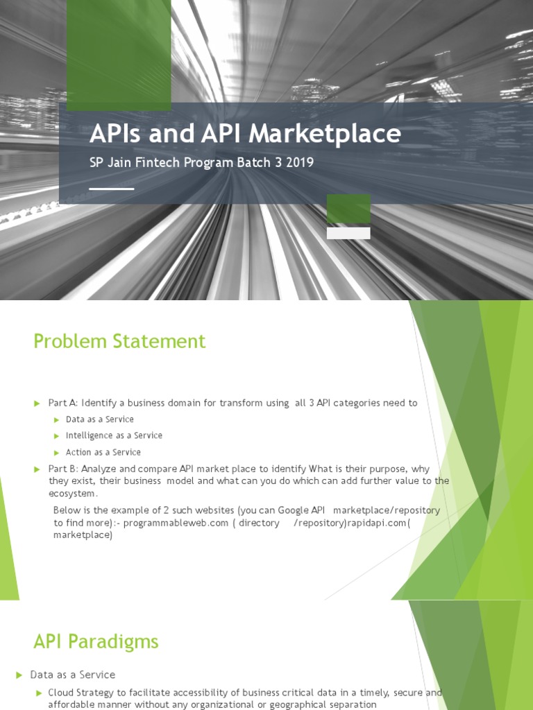 API Marketplace Business Insights | PDF | Health Care | Application ...