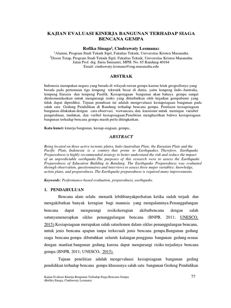Jurnal Gempa Bumi Pdf