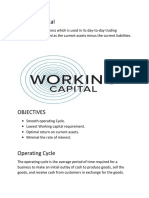 Optimize working capital with efficient operating cycles