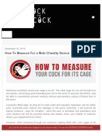 How To Measure For A Male Chastity Device - Lock The Cock