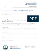 Pallet Racking Inspection Checklist Guide