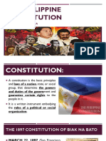 THE EVOLUTION OF PHILIPPINE CONSTITUTIONs