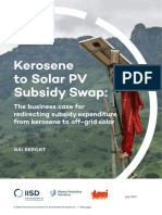 Kerosene Solar Subsidy Swap
