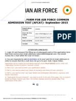 Career Air Force-India (Candidate Section)