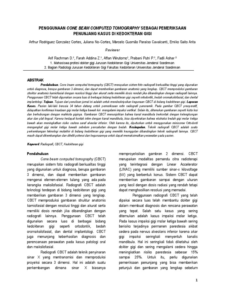 Dental Radiology Case Report PDF