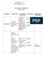 Plan activitati 2010-2011 Cabinet psihopedagog