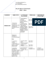Plan Activitati 2010-2011 Cabinet Psihopedagog