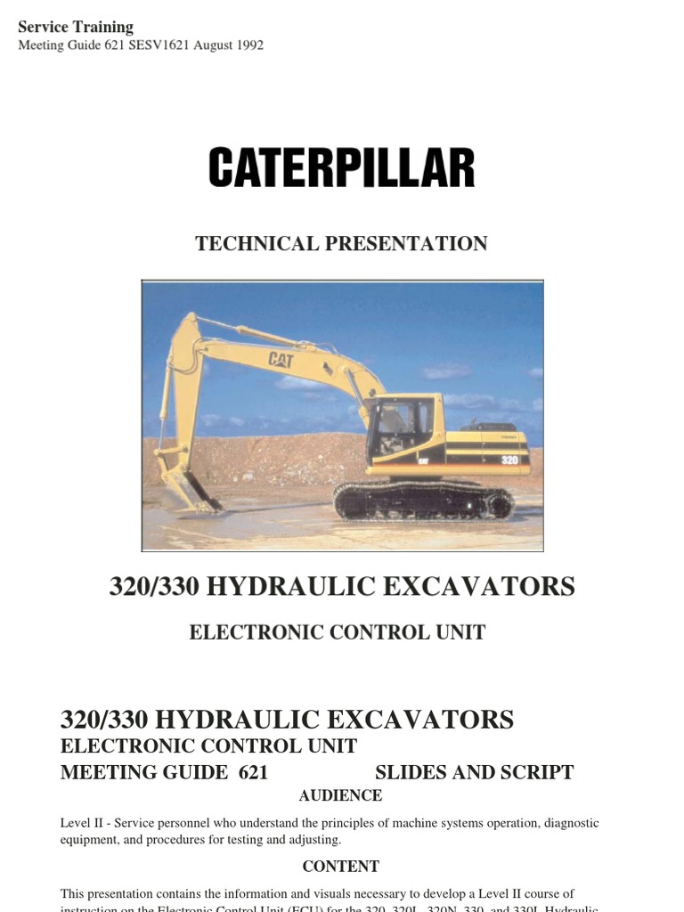 320 330 Electronic Control Unit PDF Switch Pump