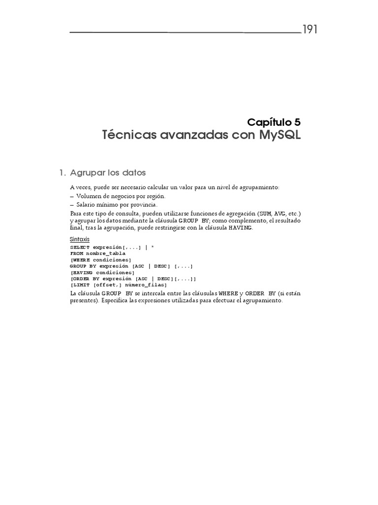 PHP y Mysql Domine e Extracto Del Libro PDF | PDF | SQL | Php