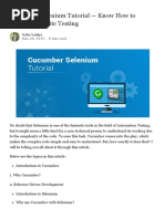 17 Cucumber Selenium Tutorial - Know How To Perform Website Testing