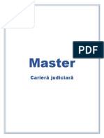 Master, Semestrul I