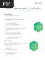 Cumulus Certification Blueprint 03.1