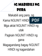 Ano Ang Mabibili NG Pera