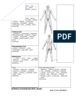 Nursing Systems Review Chart: Head To Toe Assessment