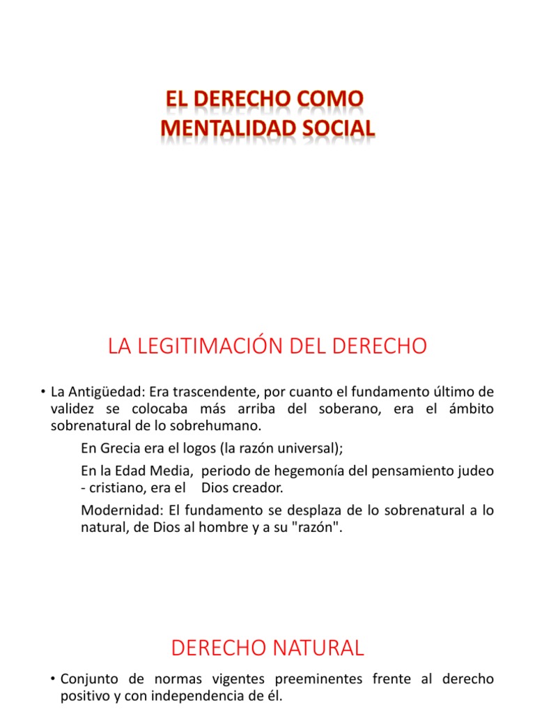 Legitimidad y Evolución del Derecho Natural | PDF | La Ley natural ...