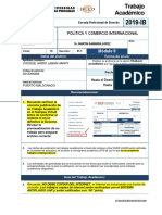 POLÍTICA Y COMERCIO INTERNACIONAL