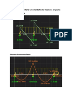 Diagramas de Cortante y Momento Flector Mediante Programa