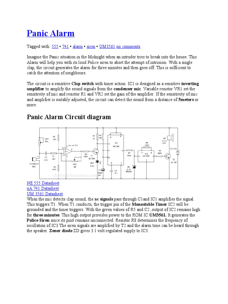 Panic Alarm | PDF | Computers