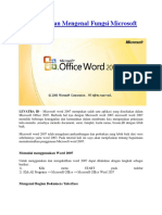 Pengertian Dan Mengenal Fungsi Microsoft Word 2007