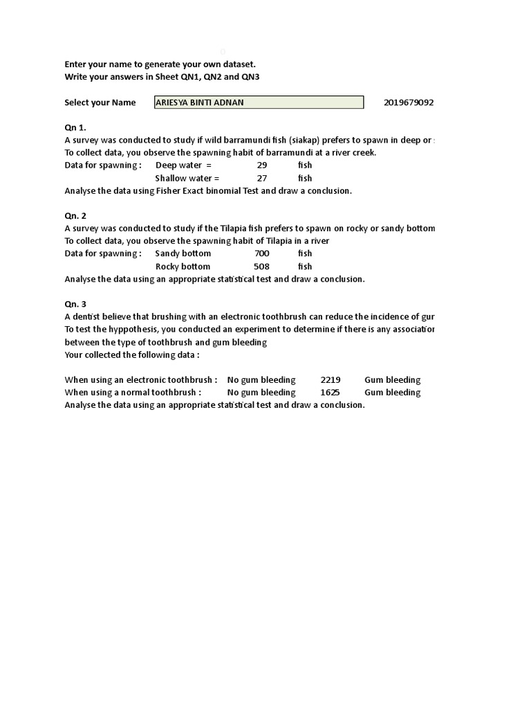 Analysis of surveys on the spawning habits of wild barramundi fish