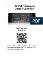 12 Volt 10 Ampere Solar Charge Controller Manual