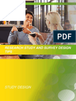 Research Study and Survey Design Tips