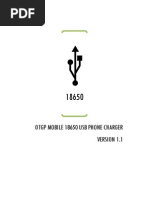 Download OTGP Mobile 18650 USB Phone Charger by ONETRUEGEMLLC SN44416950 doc pdf