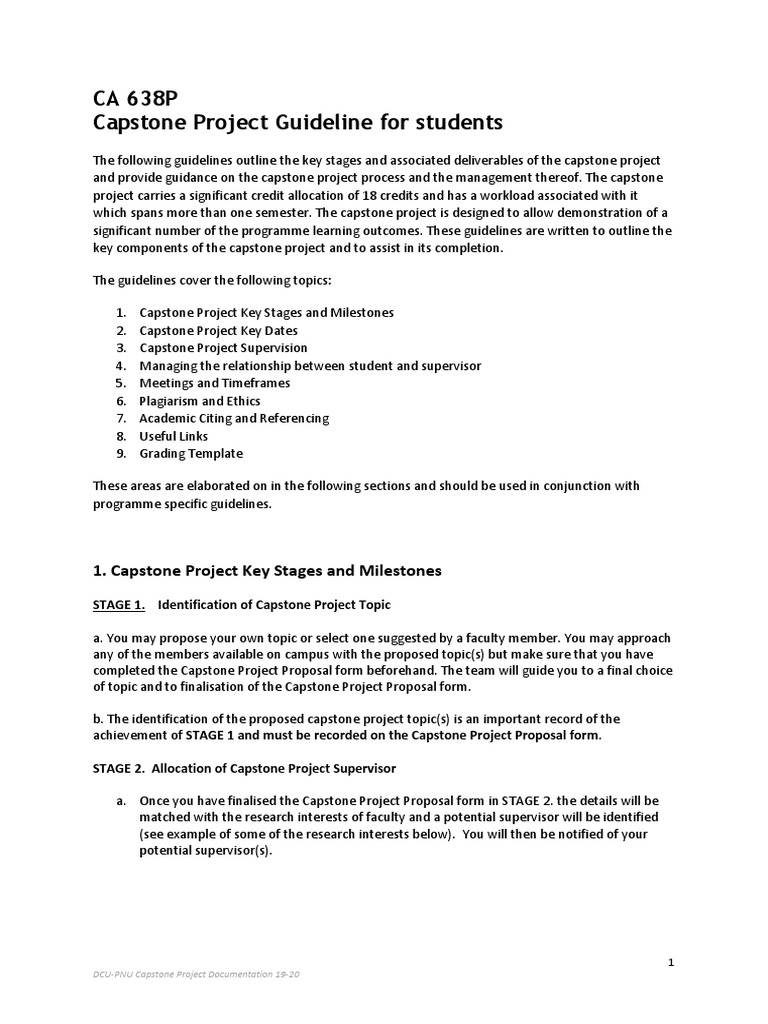 Capstone Project Guidelines) ( PDF Machine Learning Data Analysis