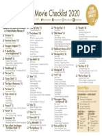 Oscars Movies Checklist 2020