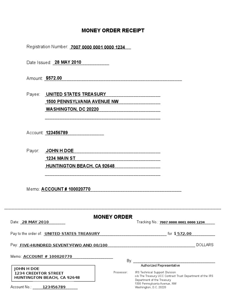 Money Order | PDF | Money Order | United States Economic Policy