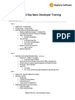 Neptune P8 - Basic Developer Training