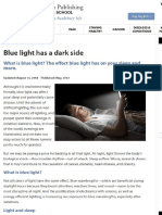 Personal - Blue Light has a Dark Side and Affects Your Sleep