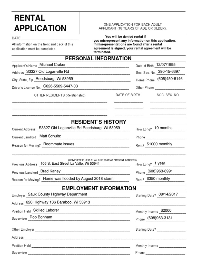 Highland Rental Application PDF | PDF | Lease | Property