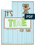 Telling Time Clock Activity Hour PDF