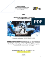 MBA em Gestão de Processos Industriais - Divulgação - 2019 - 2020