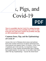 Pork, Pigs, and Covid-19