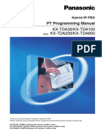 Panasonic Hybrid IP-PBX PT Programming Manual KX-TDA30/KX-TDA100 KX-TDA200/KX-TDA600