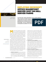 Deploying Microsoft Share Point Server 2007 on Dell Server Farms