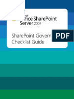 Share Point Governance Checklist