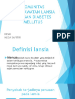 Asuhan Keperawatan Komunitas Lansia Dengan Diabetes Mellitus