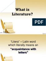 What is Literature? Types of Prose and Poetry