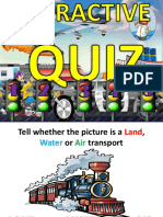 Interactive Quiz Modes of Transportation