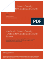 Interface To Network Security Functions For Cloud-Based